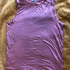 Aerie pink/red muscle tank women’s size Small